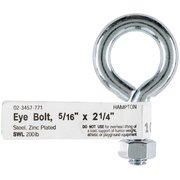 HAMPTON Eye Bolt 5/16", Steel, Zinc Plated 02-3457-771
